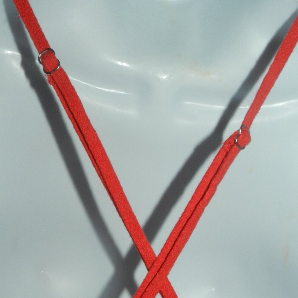 Altar'd State Vibrant solid red strappy crop tank top Small NWT🆕📦⌚🏃🏻💨⚡🚚 - Picture 10 of 15